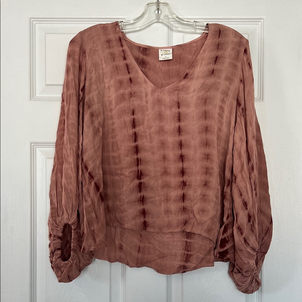 By Together Rose Tie-Dye Blouse